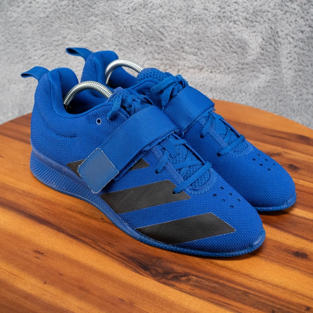 Men Adidas Blue Adipower 2 F99817 Weightlifting Lifting Athletic Shoe Size 10